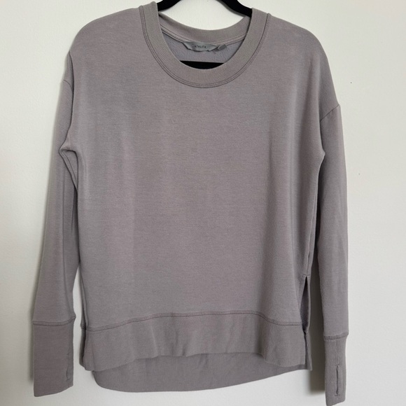 Athleta Sweaters - Athleta Coaster Luxe Crewneck Sweatshirt Light Purple Super Soft Oversized XS